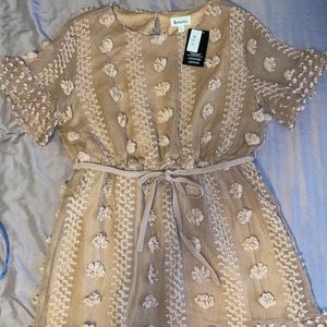 *Brand NEW* &merci Taupe Embellished Dress